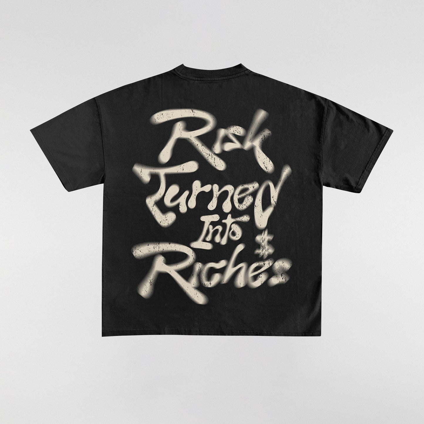 "Risk Turnt to Riches" Tee – White